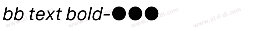 bb text bold字体转换
